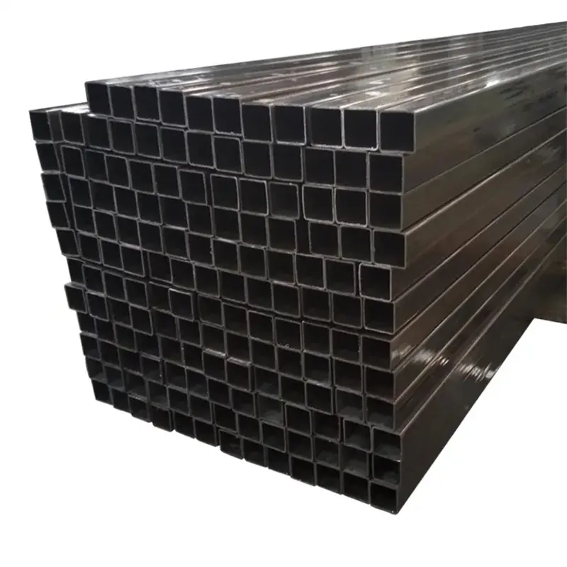 MS ERW hollow section square Rectangle Round pipe Hollow Iron Pipe Welded Black Steel Pipe Tube